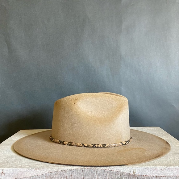 Meshika beaver felt hat, custom made by hand in California. - Picture 2 of 7